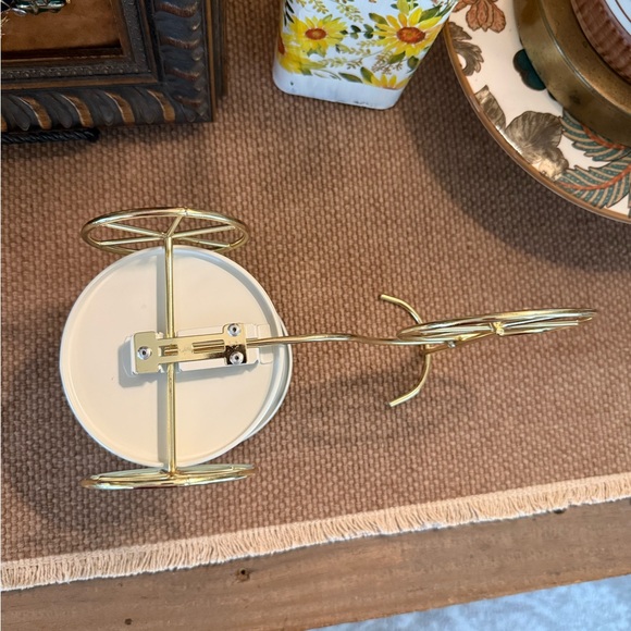 Target Gold and White Bicycle Planter - Picture 6 of 6